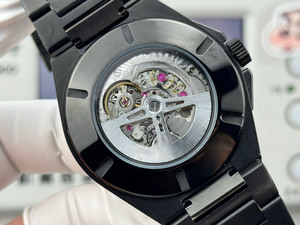 Montre automatique mécanique pour homme, style de designer haut de gamme, luxueuse, en céramique noire, décontractée, sportive, voyage, calendrier perpétuel, phase de lune - Product Image 5