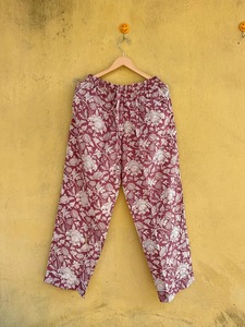 Conjunto de Pijama de Algodón para Mujer con Estampado Floral, Manga Larga, Cuello Camisero, Cintura Elástica, Corte Medio, Largo hasta la Rodilla, Ropa de Dormir Informal - Product Image 3