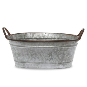 Cubeta de Metal Galvanizado para Bebidas, Hielo y Vino, Ovalada, con Asas, Ideal para Fiestas y Eventos, Suministros para Bares, en Venta - Product Image 3