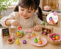 Set Penghapus Buah Lucu Mini Kawaii Promosi 2-3cm Mainan Alat Tulis Bertema Makanan Kreatif untuk Anak Hadiah Sekolah Pesta HauHwa 80g