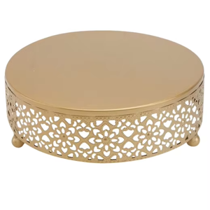 Support à gâteau en métal de luxe, de qualité supérieure, fait main, écologique, de forme arrondie, élégant, style indien, pour table. - Product Image 2