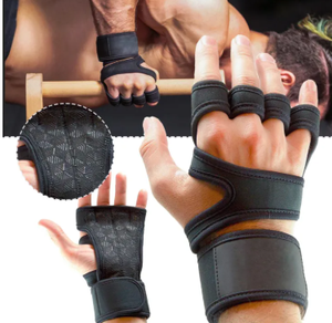 <b>Men</b>-Women Indoor Sports Gym Training Weightlifting Anti-Slip Cycling Hard-Pulling Half Finger <b>Gloves</b> - Product Image 4