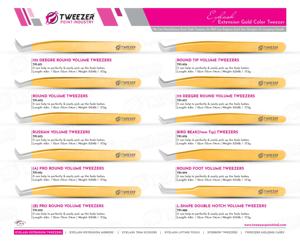 Pince à cils pointue en acier inoxydable de marque privée fine et précise belle pochette d'emballage de couleur - Product Image 5