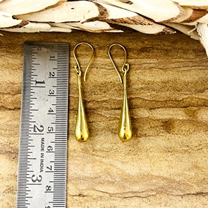 Pendientes de Gota Minimalistas y Modernos, Estilo Boho, de Latón con Baño de Oro/Plata de 18k, Colgantes, Sencillos, de Moda, Regalo para Mujer - Product Image 4