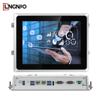 Panel PC Industrial Resistente de 10.4 Pulgadas con Pantalla Táctil Capacitiva, Sin Ventilador, Quad Core, IP65, Puerto HD, Windows 10, Linux Integrado, Montaje en Pared
