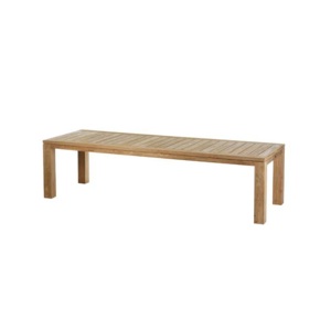 Mesa de Comedor Rectangular de Madera de Teca Sólida y Resistente para Jardín, Patio y Comedor - Product Image 1