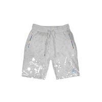 Pantalones cortos de lona de punto personalizados para hombre, de cintura alta, de secado rápido, con cordón, estilo casual, para natación, con logo personalizado en la pierna derecha