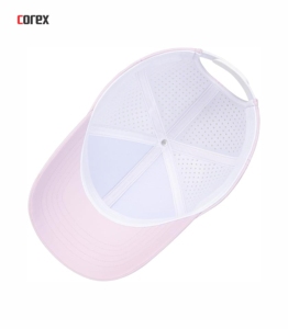 Gorra de Béisbol de 5 Paneles Rosa Claro, Transpirable, Impermeable, de Malla, Ajustada, Unisex, Deportiva, Informal, para Exteriores, Primavera, Verano, Adulto - Product Image 5