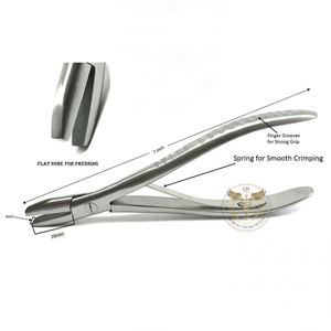 Pince à extensions capillaires Qorvex Micro Ring en acier inoxydable avec poignée en caoutchouc pour l'installation de perles Nano et Micro - Product Image 6