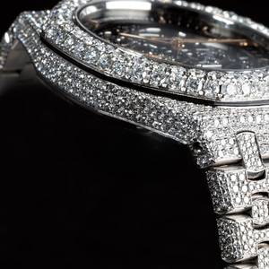 Nuevo Reloj Mecánico Automático de Lujo con Diamante Moissanite ETA VVS1, Correa de 16 mm, Unisex, Fabricante Indio - Product Image 2