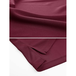 Chemises de golf pour hommes en soie glacée, toucher frais, légères, séchage rapide, respirantes, logo personnalisé, vêtements de sport professionnels - Product Image 3
