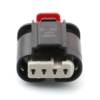 Conector Automotriz Sellado Impermeable Jinhang4p-YH de 4 Pines, de Cobre y Nylon Amarillo con Bloqueo CPA, Conector Hembra para Sensores de Coche