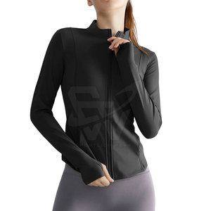 Comfort Fit Women Yoga <b>Jacket</b> Lightweight Athletic Layer For Gym <b>Workouts</b> Running Training And Active Lifestyle - Product Image 5
