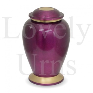 โกศบรรจุอัฐิสีม่วงประดับมุก สำหรับเก็บเถ้ากระดูก ที่ระลึกที่สง่างาม ทนทาน คุณภาพพรีเมียม สำหรับงานศพ - Product Image 3