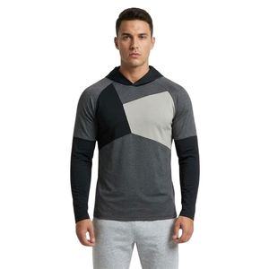 Custom Men's <b>Running</b> <b>Hoodie</b> Polyester Spandex Athletic Pullover with Lightweight Stretch Construction for Training - Product Image 1