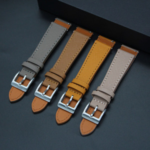 OEM Customizable Sizes Luxury 18 19 20 21 22mm Handmade Epsom Leather <b>Watch</b> Band Quick Release <b>Watch</b> <b>Straps</b> - Product Image 4