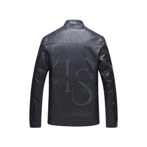 Venta Directa de Fábrica, Chaqueta de Cuero Casual para Hombre, Nueva Llegada, Cierre Frontal con Cremallera, Ecológica, Impermeable, Invierno, Personalizable - Product Image 2