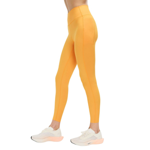 Custom Women Solid High Waist Yoga Leggings <b>Tummy</b> <b>Control</b> Seamless No Front Seam Four-Way Stretch Breathable Gym Workout OEM ODM - Product Image 3