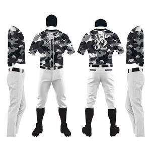 Heavy Polyester Baseball Jersey Breathable Team Uniforms Custom Sublimation Quick Dry Short Sleeve Mesh Men's Sports Wear - Product Image 6