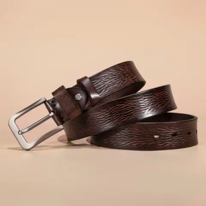 Cinturón de Cuero Genuino para Hombre, Ecológico, Casual, con Hebilla de Aleación, Color Personalizado, 1.5 Pulgadas de Ancho, 42 Pulgadas de Largo - Product Image 4