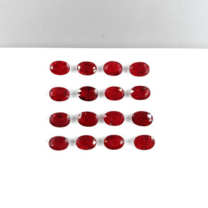Rubis africains naturels non traités, ovales calibrés 5x7mm, pierres précieuses facettées naturelles, prêtes à l'emploi pour la création de bijoux - Product Image 4