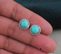 Boucles d'oreilles pendantes en argent sterling 925 avec turquoise et lavande naturelle, sertissage clos, qualité AAA, pierres précieuses certifiées de luxe pour femme, mariage