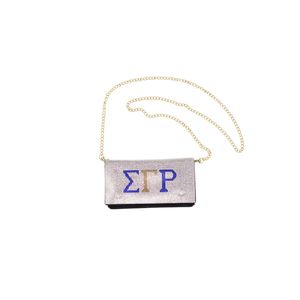 กระเป๋าคาดเอว Sigma Gamma Rho ประดับคริสตัล กระเป๋าคาดเอวแฟชั่น กระเป๋าสะพายข้าง  ของตกแต่งงานปาร์ตี้ ของที่ระลึกสำหรับชมรมนักศึกษา - Product Image 1