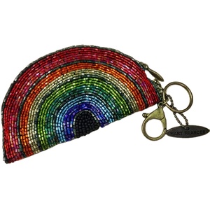 LLavero de lujo hecho a mano con bordado de cuentas de arcoíris, nuevo diseño, bonito accesorio colorido para bolsos y llaves, Estilo clásico - Product Image 4