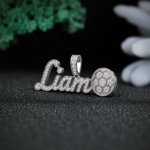 Liam Name Pendant Necklace 925 Silver Gold Plated Moissanite Pave Setting Luxury Hiphop Unisex Party Jewelry Gift - Product Image 4