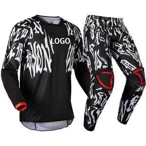 Combinaisons de motocross personnalisées pour hommes adultes, taille plus, été, coupe-vent, manches longues, impression par sublimation, respirantes, % polyester - Product Image 3