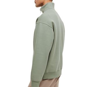 เสื้อสเวตเชิ้ตผู้ชายแบบซิปครึ่งตัว เสื้อสเวตเชิ้ตผู้ชายแบบสั่งทำพิเศษจากผ้าไผ่ เสื้อสเวตเชิ้ตผู้ชายแบบสวมหัวลำลอง เสื้อสเวตเชิ้ตคอกลมทรงโอเวอร์ไซส์ 2026 - Product Image 3