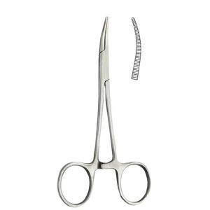 1pc Manual Stainless Steel Hemostatic Surgical Forceps Tool Hemostat Locking Clamps Fishing <b>Pliers</b> Curved Tip Instrument <b>Set</b> - Product Image 4