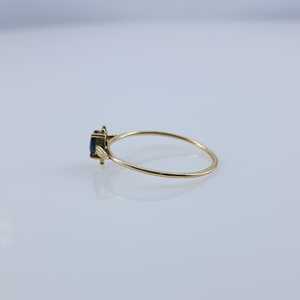Bague de fiançailles et de mariage en saphir bleu naturel taille ovale pour femme, en argent sterling 925, bijoux fins, vente en gros - Product Image 4