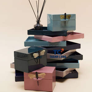 ถาดเสิร์ฟ MDF แบบเชลล์เคลือบแล็กเกอร์ผิวเคลือบแลคเกอร์สำหรับตกแต่งบ้านอย่างมีสไตล์ - Product Image 4