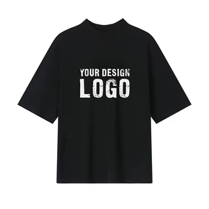 Camiseta de Algodón Extra Grande para Hombre, de Primera Calidad, Manga Corta, Cuello Redondo, con Logotipo Estampado en la Parte Delantera, Estilo Casual Urbano, OEM ODM - Product Image 4