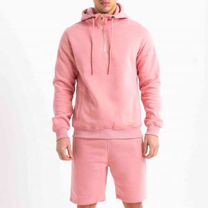 Ensemble sweat à capuche et short personnalisé pour homme en molleton de coton, coupe oversize et ample, survêtement de sport décontracté, fournisseur en gros - Product Image 3