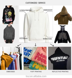 เสื้อฮู้ดพิมพ์ลายทั้งตัว ยูนิเซ็กซ์ รุ่นใหม่สำหรับฤดูหนาว ทรงโอเวอร์ไซส์ ผ้าหนา สวมหัว มีฮู้ด ผลิตโดย SBUN INTERNATIONAL - Product Image 6