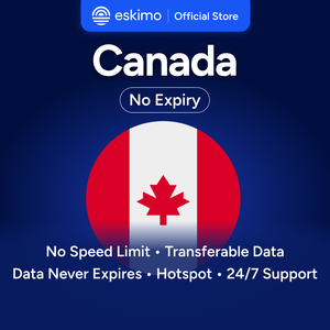 Eskimo Canada 5GB eSIM sans expiration de la data, données de voyage, vitesse rapide 5G/4G, pas de carte SIM physique requise, S-C-05 Smartphones numériques - Product Image 1