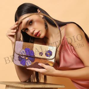 Nuevo Bolso de Mano BRAZEAL STUDIO de Terciopelo para Mujer, Diseño de Moda, con Cuentas, Patrón Geométrico, Personalizado - Product Image 6