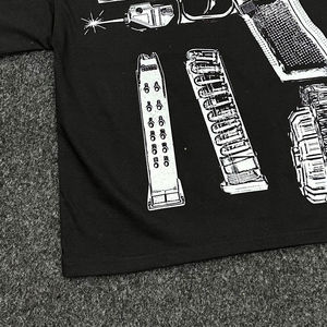 T-shirt pour homme OEM 100% coton, impression sérigraphique, tissu épais, style streetwear, t-shirts en stock pour homme - Product Image 6