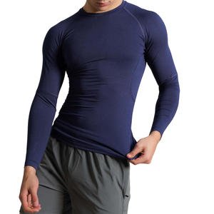 Custom Mens <b>Long</b> <b>Sleeve</b> <b>Compression</b> <b>Shirt</b> Cool Dry Athletic Workout Running Gym Base Layer Rash Guard OEM Wholesale - Product Image 1
