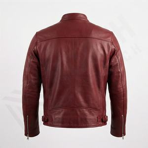 Chaqueta de Motociclista de Cuero Genuino para Hombre de la Mejor Calidad, Nueva Colección de Invierno, Chaquetas de Motocicleta con Protecciones Desmontables Personalizadas - Product Image 2