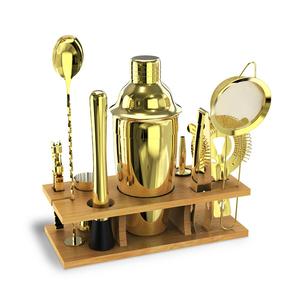 Ensemble de shaker à cocktails en acier inoxydable de haute qualité avec une construction durable et un kit d'outils de mixologie professionnels - Product Image 6