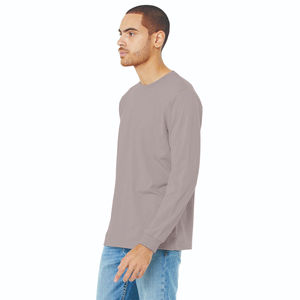 T-shirt Homme Slim Fit Manches Longues en Coton Doux Personnalisable avec Logo – Vêtements de Haute Qualité en Gros - Product Image 4