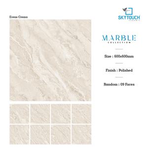 Baldosa de Porcelana Pulida y Esmaltada con Superficie de Mármol, Moderna, 600x600, Cuadrada, Mate, Decoración de Interiores para Sala de Estar, Personalizable - Product Image 3