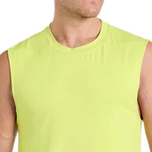 Camiseta sin mangas para hombre, cuello redondo, ligera, atlética, para gimnasio, culturismo, entrenamiento y correr. - Product Image 5