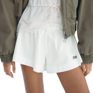 Shorts de mezclilla para mujer, estilo casual, cintura elástica, ajuste cómodo, shorts de verano, pantalones de moda para el día a día, venta al por mayor, ropa personalizada - Product Image 1