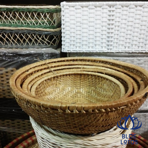 Cesta de bambú de Vietnam, cesta de fruta de bambú hecha a mano, respetuosa con el medio ambiente, buen precio, venta al por mayor - Product Image 2