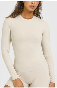 Camiseta de Compresión Transpirable de Secado Rápido y Ecológica para Mujer, de Malla, Manga Larga, para Gimnasio y Running - Product Image 3
