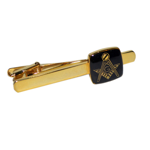 Pinza de Corbata Masónica con Compás y Escuadra, Accesorio de la Hermandad Masónica, Diseño Elegante para Hombres, Idea de Regalo para Miembros de la Logia - Product Image 1